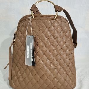 Like Dreamsfaux leather handbag / backpack taupe in color
